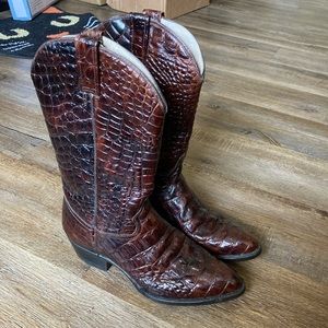 Botas Jaca Cowboy Boots Embossed Full Alligator Exotic Sz 9 US/27.5 MX 🐊🐊🐊